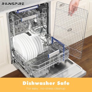 Rainspire Cooling Rack Stainless Steel, Heavy Duty Cooling Racks for Cooking and Baking, Oven Safe Wire Rack for Cooking, Baking Rack for Oven Cooking Fits Quarter Sheet Pan, 8.5