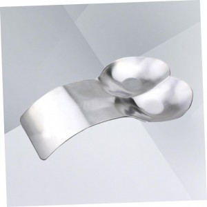 KICHOUSE Stainless Steel Double Spoon Rest Large Cutlery Tray with Arc Design for Kitchen Utensil Organization and Clean Cooking Space