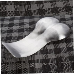 KICHOUSE Stainless Steel Double Spoon Rest Large Cutlery Tray with Arc Design for Kitchen Utensil Organization and Clean Cooking Space