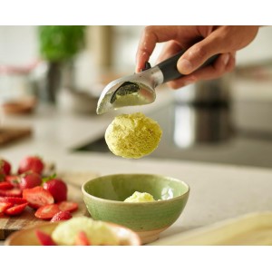 Joseph Joseph Elevate Ice Cream scoop with easy trigger release and intergrated tool rest improves hygiene, Non slip handle