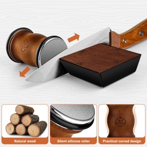 Rolling Knife Sharpener Tool Kit, Multi-Angle Magnetic Roller Sharpeners for Kitchen Knives, Diamond&Ceramic Knife Sharpening System Set, Offers 12&15&20&25 Degree Sharpening