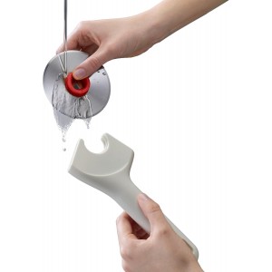 Joseph Joseph Ringo Easy Clean Pizza Wheel Cutter Slicer, Stainless Steel blade, Dishwasher safe