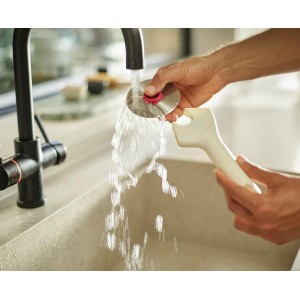 Joseph Joseph Ringo Easy Clean Pizza Wheel Cutter Slicer, Stainless Steel blade, Dishwasher safe