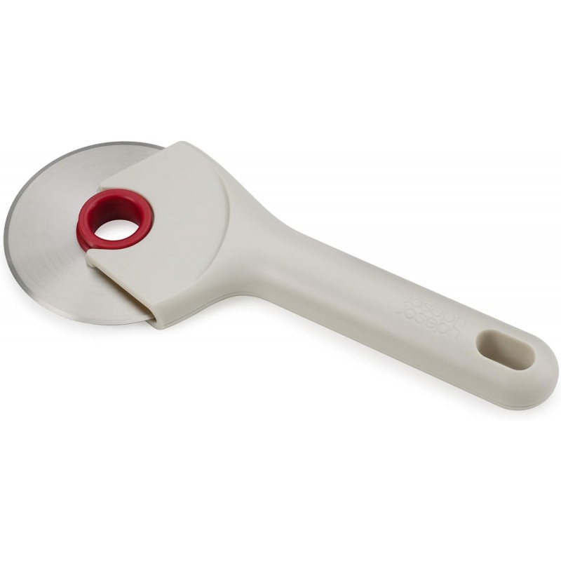 Joseph Joseph Ringo Easy Clean Pizza Wheel Cutter Slicer, Stainless Steel blade, Dishwasher safe