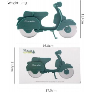 Bicycle Pizza Cutter Wheel, Dual Stainless Steel Pizza Cutter Wheel Pizza Slicer, Bike Pizza Cutters Kitchen Gadget