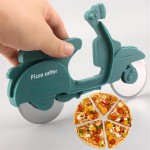 Bicycle Pizza Cutter Wheel, Dual Stainless Steel Pizza Cutter Wheel Pizza Slicer, Bike Pizza Cutters Kitchen Gadget