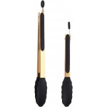 Stainless Steel Classic Kitchen Serving Food Party Gold Tongs 9