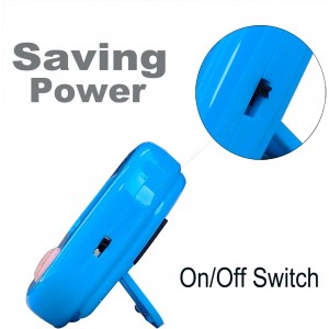 Timers, BESTWYA Magnetic Timer with Clear LCD Screen 3 Big Buttons On/Off Switch Count Up and Down Function for Kitchen,Study,Work,Exercise Training,Outdoor Activities (6,6 Colors)