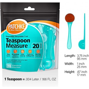 40-Pack Plastic Measuring Spoons Set – 20 × Teaspoons + 20 × Tablespoons, Small Scoops for Coffee, Baby Formula, Protein Powder, Spices, Pet Food & Kitchen Use