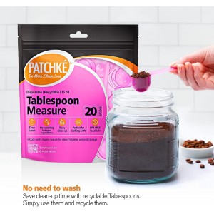 40-Pack Plastic Measuring Spoons Set – 20 × Teaspoons + 20 × Tablespoons, Small Scoops for Coffee, Baby Formula, Protein Powder, Spices, Pet Food & Kitchen Use