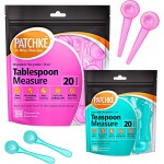 40-Pack Plastic Measuring Spoons Set – 20 × Teaspoons + 20 × Tablespoons, Small Scoops for Coffee, Baby Formula, Protein Powder, Spices, Pet Food & Kitchen Use