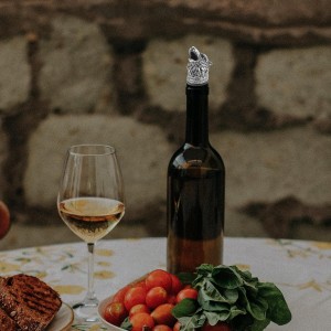 Wine Aerator Pourer Wolf Head Spout Bottle Pourers Stainless Steel Animal Bar Liquors Bottle Pourer Animal Decorative Liquors Stopper for Red Wines Whiskey Silver