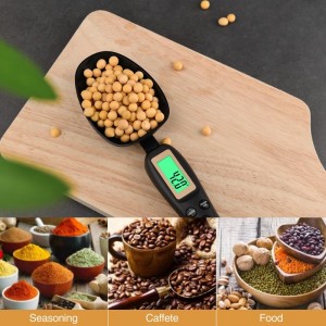 Mafiti Digital Measuring Spoon, Electronic Adjustable Measuring Spoon Scale 500g / 0.1g High Precision for Kitchen Gadgets Daily Meals Pet/Dog Food Measuring Scoop
