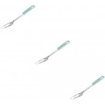 3pcs Meat Carving Forks Stainless Steel Forks Heat Resistant Handle for Roasting Serving and Camping