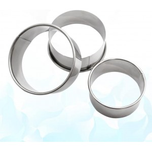 Stainless Steel Dumpling Wrapper Mold 3.14 Inch Round Dough Cutter for Homemade Dumplings Wontons Ravioli Pastry Kitchen Tool