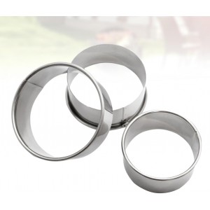 Stainless Steel Dumpling Wrapper Mold 3.14 Inch Round Dough Cutter for Homemade Dumplings Wontons Ravioli Pastry Kitchen Tool