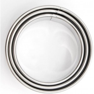 Stainless Steel Dumpling Wrapper Mold 3.14 Inch Round Dough Cutter for Homemade Dumplings Wontons Ravioli Pastry Kitchen Tool