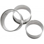 Stainless Steel Dumpling Wrapper Mold 3.14 Inch Round Dough Cutter for Homemade Dumplings Wontons Ravioli Pastry Kitchen Tool