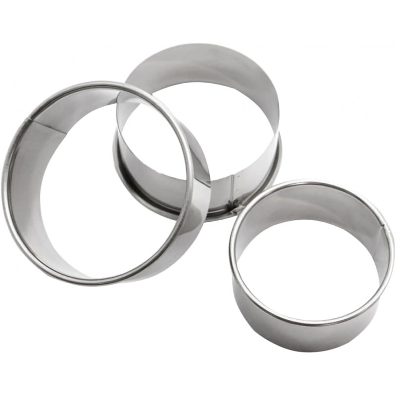 Stainless Steel Dumpling Wrapper Mold 3.14 Inch Round Dough Cutter for Homemade Dumplings Wontons Ravioli Pastry Kitchen Tool