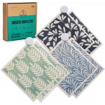 Harps&Seb Swedish Dishcloths for Kitchen Dishcloths - 6 Pack, Reusable Paper Towels with Clips, Super Absorbent Washable Non-Scratch Swedish Dish Towels, No Odor, Biodegradable