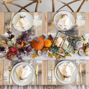 Emvency Farmhouse Placemats Set of 4, 12x18 Inch Modern Abstract White and Brown Art Painting Table Mats for Outdoor Home Party Kitchen Dining Decoration