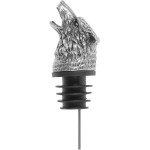 Alipis Wolf Head Wine Pourer Aerator with Alloy Pour Spout Airtight Seal Wine Stopper for Bottle Preservation and Smooth Pouring Novelty Bar Tool for Parties and