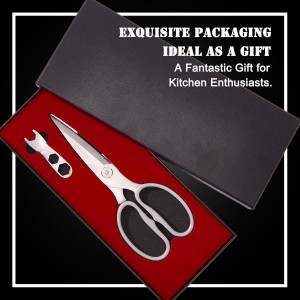 Heavy Duty Poultry Shears That Come Apart, All Purpose Kitchen Shears for Food,3Cr14 Fully Forged Stainless Steel Sharp Blades for Chicken,Meat,Seafood,Herbs Kitchen Scissors