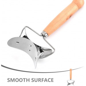 Kichvoe Dumpling Skin Cutter Mold Non-Stick Wooden Handle Rolling Pastry Cutter for Dumpling Wrapper Dough Pie Making Tool 7.08X2.95X1.57 Inches