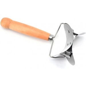 Kichvoe Dumpling Skin Cutter Mold Non-Stick Wooden Handle Rolling Pastry Cutter for Dumpling Wrapper Dough Pie Making Tool 7.08X2.95X1.57 Inches