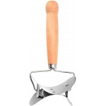 Kichvoe Dumpling Skin Cutter Mold Non-Stick Wooden Handle Rolling Pastry Cutter for Dumpling Wrapper Dough Pie Making Tool 7.08X2.95X1.57 Inches