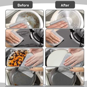 XANGNIER 8 Pcs Multipurpose Wire Dishwashing Rags,New Upgrade Non Scratch Wire Dishcloth,Steel Wool Cleaning Cloths,Multi Purpose Metal Mesh Miracle Cleaning Cloths for Kitchen,Dishes,Sink