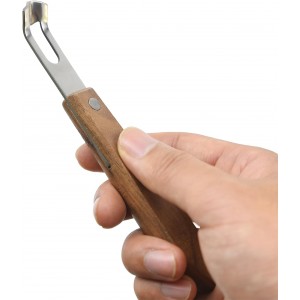 Channel Knife, Lemon Peeler Zester Tool, Wood & Stainless Steel Peeler, Ultra Sharp Lemon Rind Twist Peeler Tool, Kitchen Tool for Lemon Orange Citrus Fruit Grater