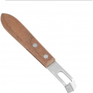 Channel Knife, Lemon Peeler Zester Tool, Wood & Stainless Steel Peeler, Ultra Sharp Lemon Rind Twist Peeler Tool, Kitchen Tool for Lemon Orange Citrus Fruit Grater