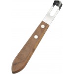 Channel Knife, Lemon Peeler Zester Tool, Wood & Stainless Steel Peeler, Ultra Sharp Lemon Rind Twist Peeler Tool, Kitchen Tool for Lemon Orange Citrus Fruit Grater