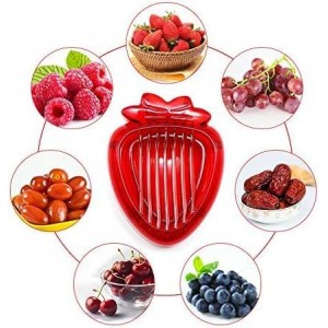 Red Strawberry Slicer,Cup Slicers | Egg Slicers | banana slicers | Strawberry Cutter | Quickly Making Fruit Vegetable,Stainless Steel Blade Kitchen Tools and Gadgets Fruit and Vegetable Tools