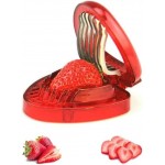 Red Strawberry Slicer,Cup Slicers | Egg Slicers | banana slicers | Strawberry Cutter | Quickly Making Fruit Vegetable,Stainless Steel Blade Kitchen Tools and Gadgets Fruit and Vegetable Tools
