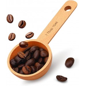 Beech Wooden Coffee Scoop - 15ml Tablesp...