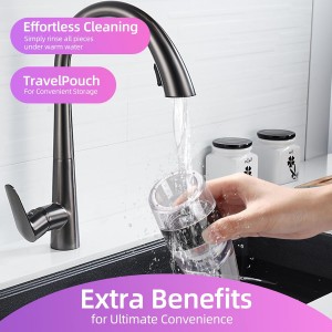 D&Slifei Red Wine Aerator Pourer and Decanter with Unique Aeration Device – Quickly Enhances Wine Flavors for a Smoother Finish, Ideal Gift for Wine Lovers & Sommeliers (Black)