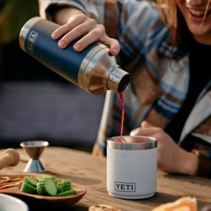 YETI Rambler 20 oz Cocktail Shaker, Stainless Steel, Vacuum Insulated, Big Wave Blue