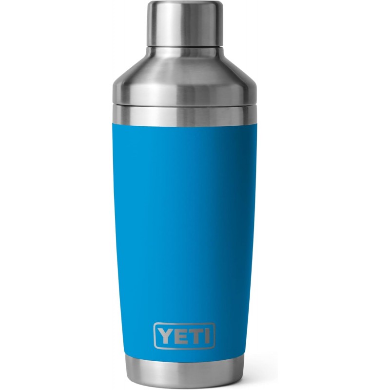 YETI Rambler 20 oz Cocktail Shaker, Stainless Steel, Vacuum Insulated, Big Wave Blue