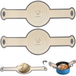 Silicone Bread Sling, 2 Pcs Silicone Baking Sling with Longer Handles, Non-Stick & Easy Clean Dutch Oven Baking Mat to Transfer SourDough Easily, Reusable Bread Mat Set