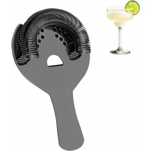Black Cocktail Strainer for Drinks 2 Pro...