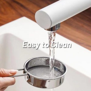 2 Pack Powdered Sugar Sifter - Flour Sifter for Baking - Mini Small Drainer for Baking, Powder, Sugar and Coffee Pastas Tea Strainer (Silver)