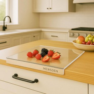 Acrylic Cutting Board with Counter Lip, ...