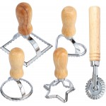 5Pcs Ravioli Maker Cutter, Aluminum Alloy Ravioli Stamp Maker Cutter, Ravioli Pasta Cutter, Ravioli Cutter Set, Ravioli Pasta Cutter Wheel Set, For Ravioli, Pierogi, Empanadas