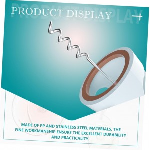 PRETYZOOM Wine Bottle Wing Opener Stainless Steel Corkscrew Bottle Opener Easy Press Extract