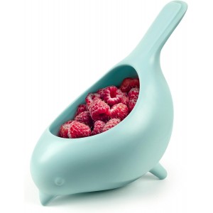 Genuine Fred BLUE BIRD Ceramic Colander, Charming, Unique Design, Berry Colander, Fun Kitchen Gadget