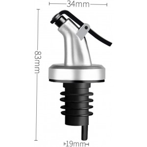 Press Oil Stopper Sauce Bottle Nozzle - Leak-Resistant Olive Oil Pourer Spout for Kitchen Bottles - Versatile Wine Stopper and Pourer for Oils Vinegar Syrups - Fits Standard 3.26In Bottles