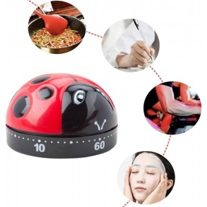 60 Minutes Kitchen Timer Clock with Loud Alarm Mechanical Timer No Battery Required Countdown Timer for Cooking Baking Steaming