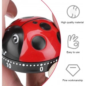 60 Minutes Kitchen Timer Clock with Loud Alarm Mechanical Timer No Battery Required Countdown Timer for Cooking Baking Steaming